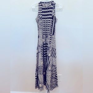 Gorgeous LRL Ralph Lauren JeansCo Maxi Southwest Boho Sleeveless Fit Flair Dress